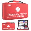 Portable 121-Piece Survival First Aid Kit, Compact EVA Case