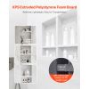 Shower Niche, 16 x 32 inch + 16 x 32 inch Recessed Wall Niche with Movable Shelf, 4 inch Thick Modern Soap&Shampoo Storage Organizer,Square Corners