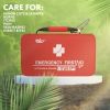 Portable 121-Piece Survival First Aid Kit - Compact, Waterproof EVA Material