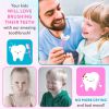 U-Shaped Toothbrush for Kids (4 Pack), Food-Grade Silicone, Soft Bristles