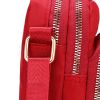 Lightweight Nylon Multi-compartment Crossbody Mini Bag, Versatile Cell Phone Pouch for Commuting & Sports