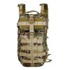 Military Tactical Backpack, MOLLE Assault Pack with Multiple Compartments, Water-Resistant Daypack for Hiking, Camping and Travel, Camo