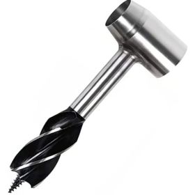 Outdoor Camping Survival Drilling Chopping Wood Tools (Drill Length: 6.29 in, Color: Grey)