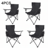 4/8pcs quick-open outdoor folding chair, ready to use, polyester fabric and stainless steel, good for outdoor, travel and camping, easy to store