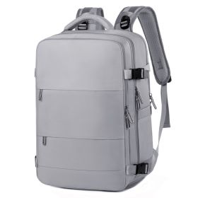 Laptop Backpack,Business Travel Laptops Backpack with USB Charging Port,Water Resistant College Computer Bag for Women & Men (Color: Gray)