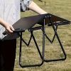 Outdoor quick-open tactical folding table, portable, with portable opening, stainless steel camping outdoor table