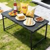 Outdoor quick-open tactical folding table, portable, with portable opening, stainless steel camping outdoor table