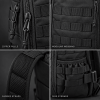 Tactical Backpack with Modular Webbing, Multi-Compartment Outdoor Daypack
