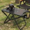 Outdoor quick-open tactical folding table, portable, with portable opening, stainless steel camping outdoor table